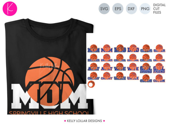 Basketball Family Bundle: Graphics for Crafts